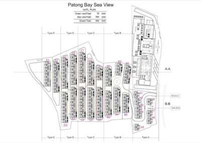 Pisona Group Rental Guarantee - Patong Bay Sea View Residence Plans