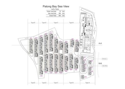 Pisona Group Rental Guarantee Investments - Patong Bay Seaview Residence Plans
