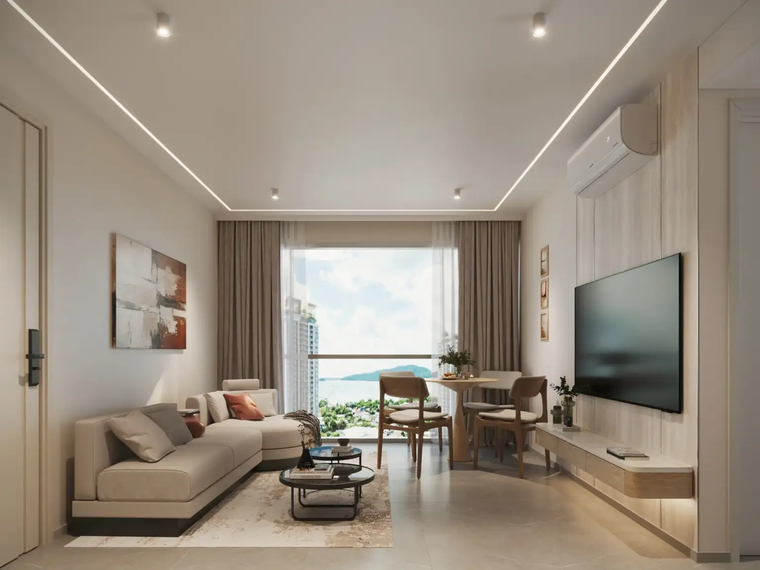 Two-bedroom apartment — living area