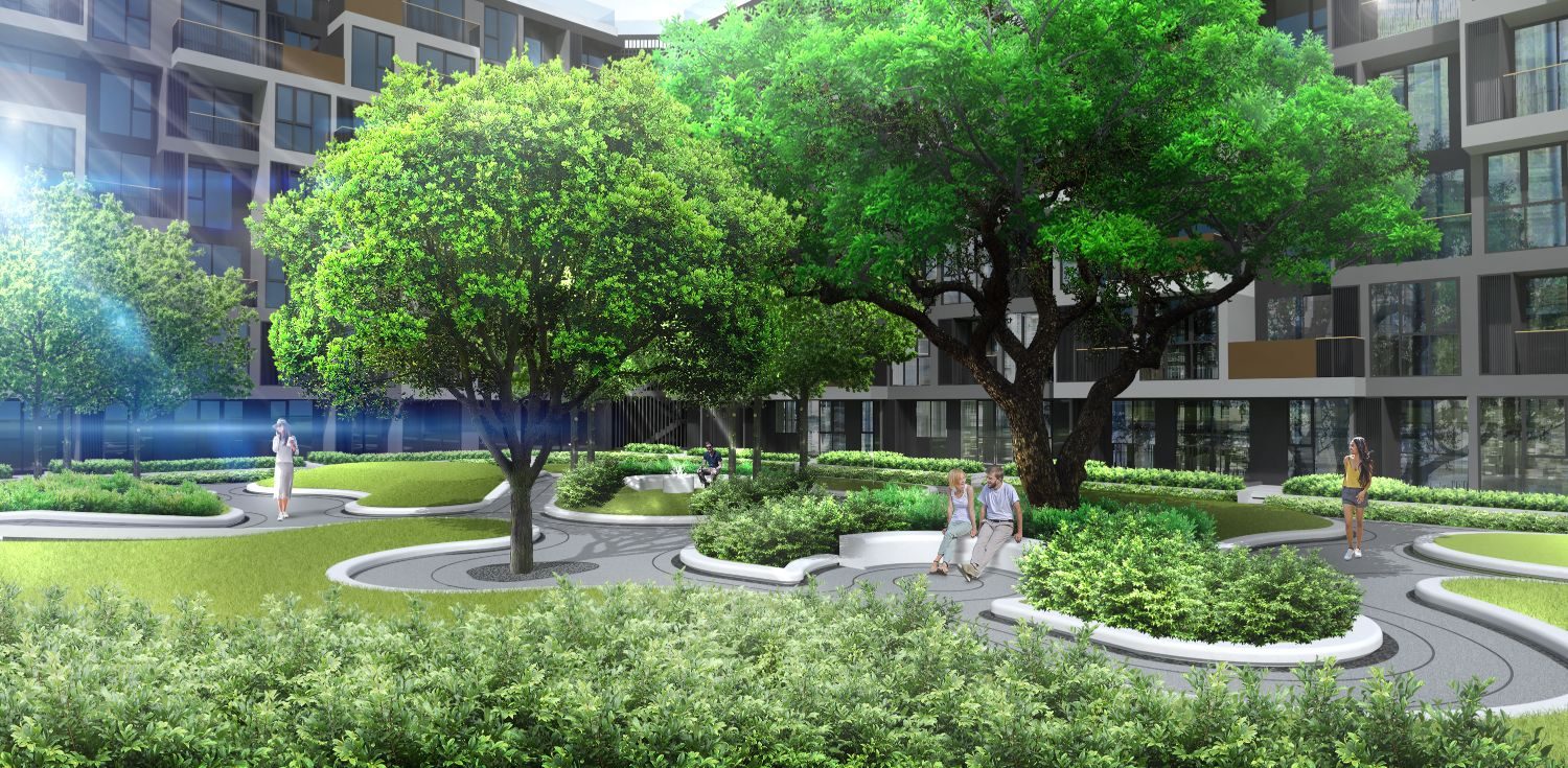 Skypark rooftop relaxation space