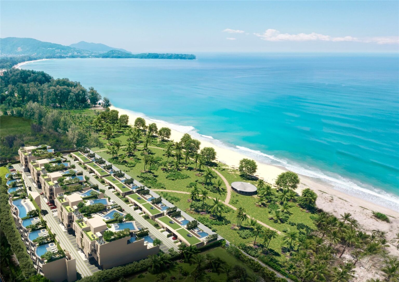Корпуса Sirena внутри Laguna Phuket — рендер