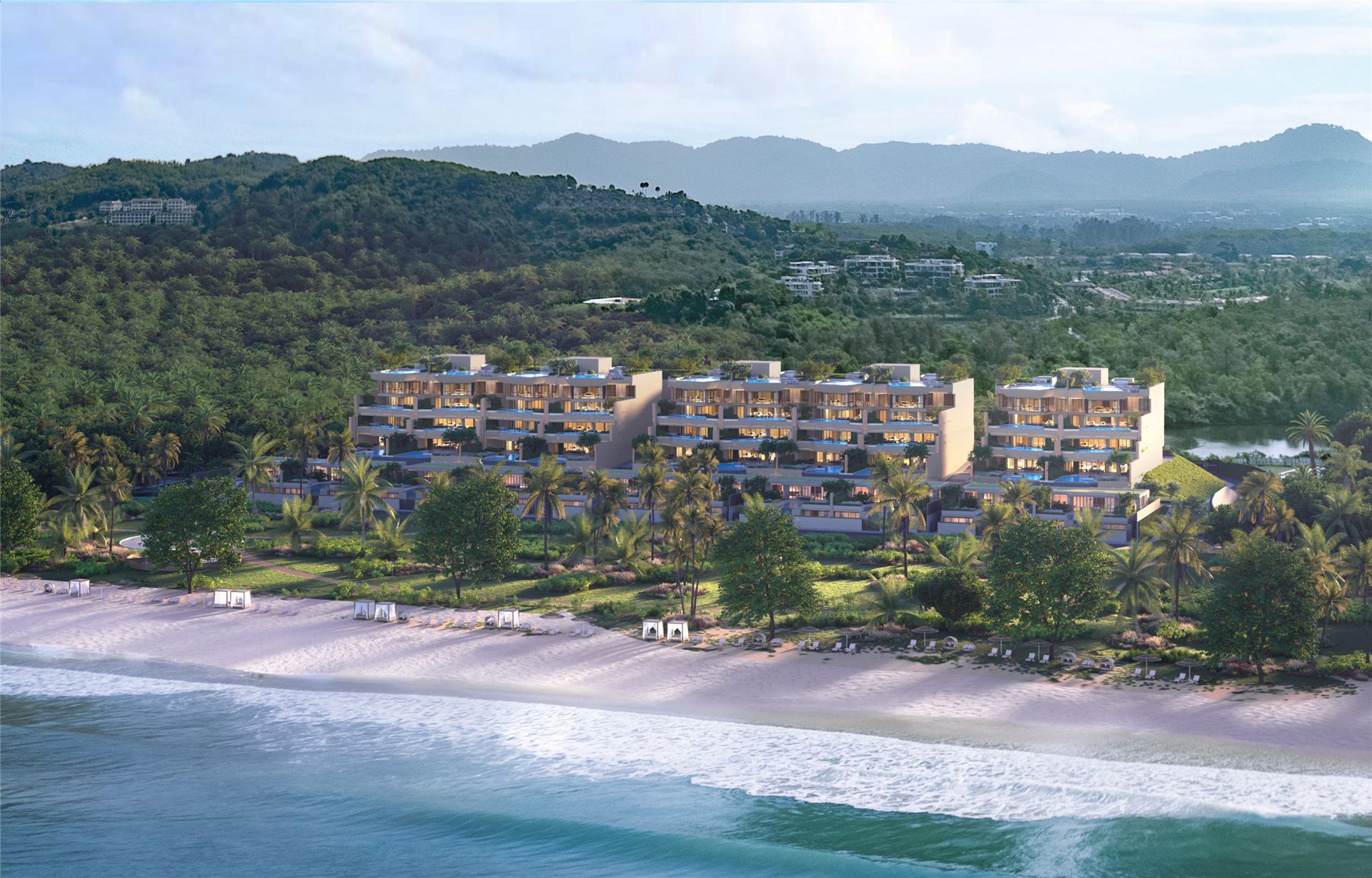 Sirena buildings near Bang Tao Beach — rendering