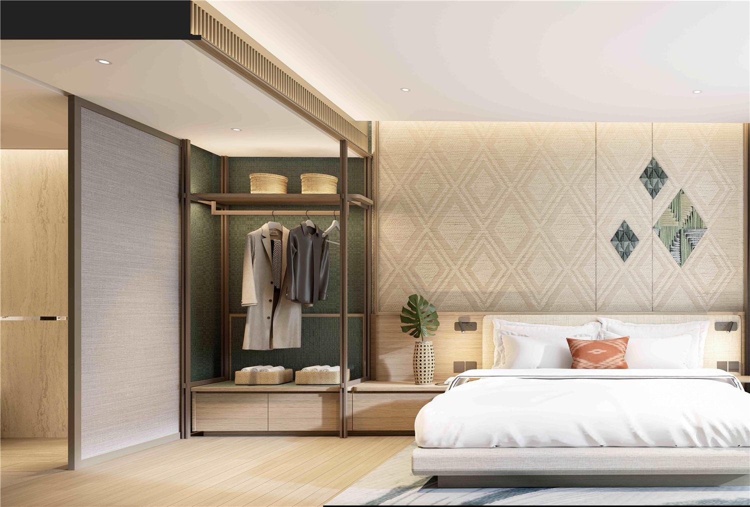 Спальня в резиденции Wisteria Garrya Phuket — рендер