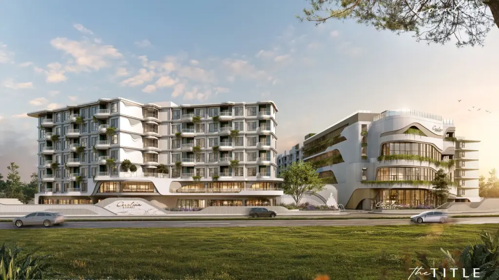The Title Coralina Kamala — planned landscaped entrance