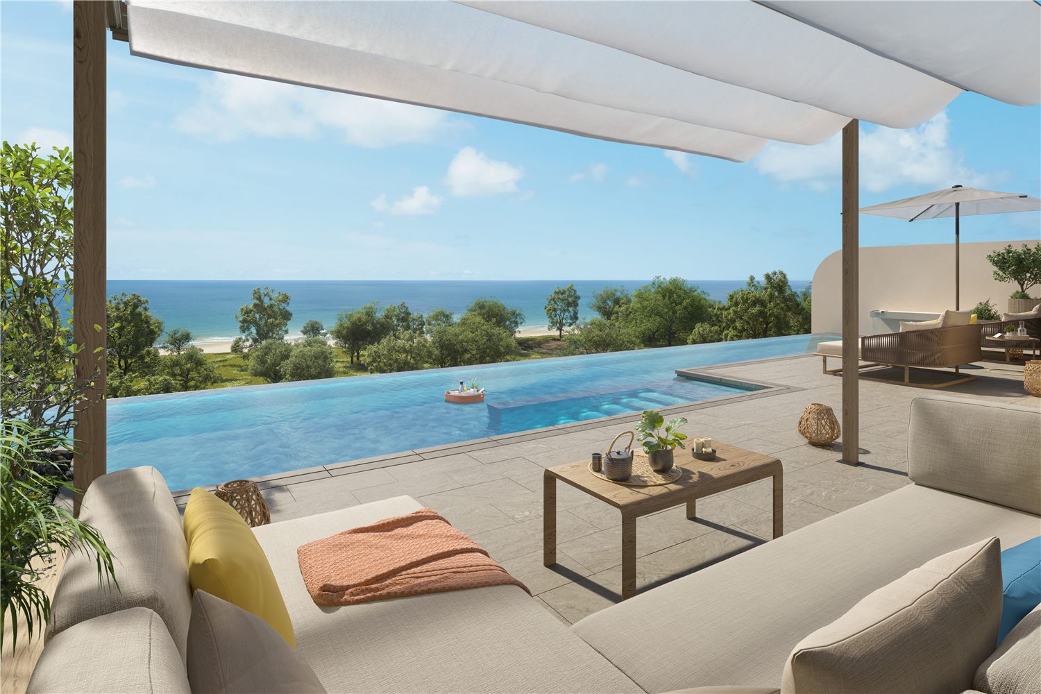 Bayside penthouse outdoor living area