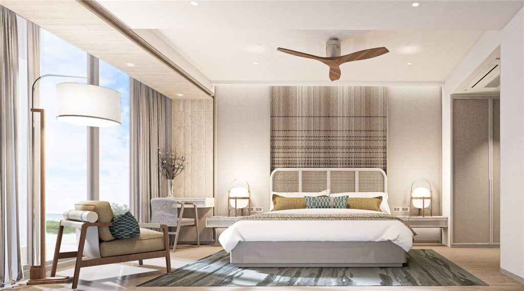 Bellaguna Lotus one-bedroom living room