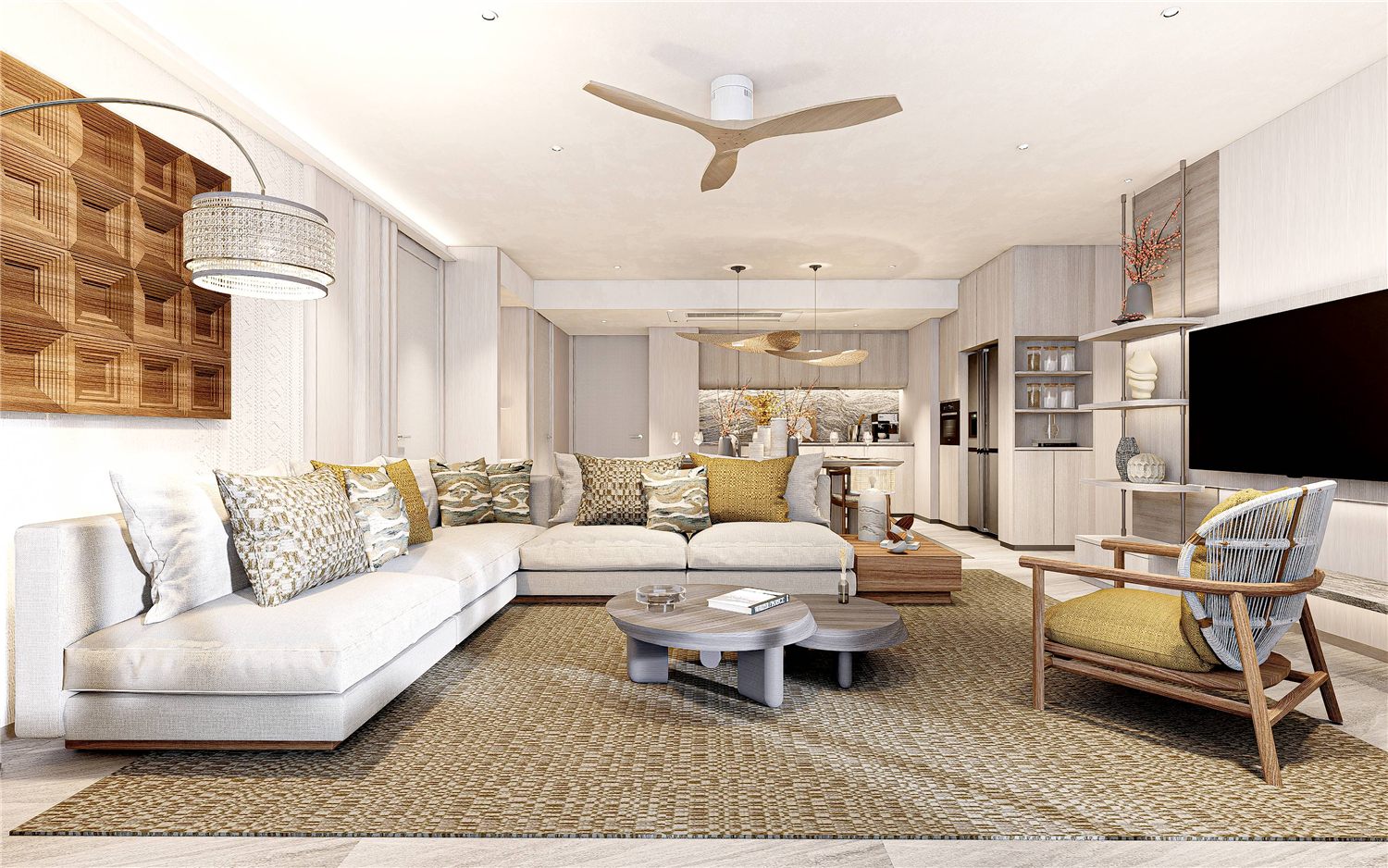 Bellaguna Lotus two-bedroom apartment interior