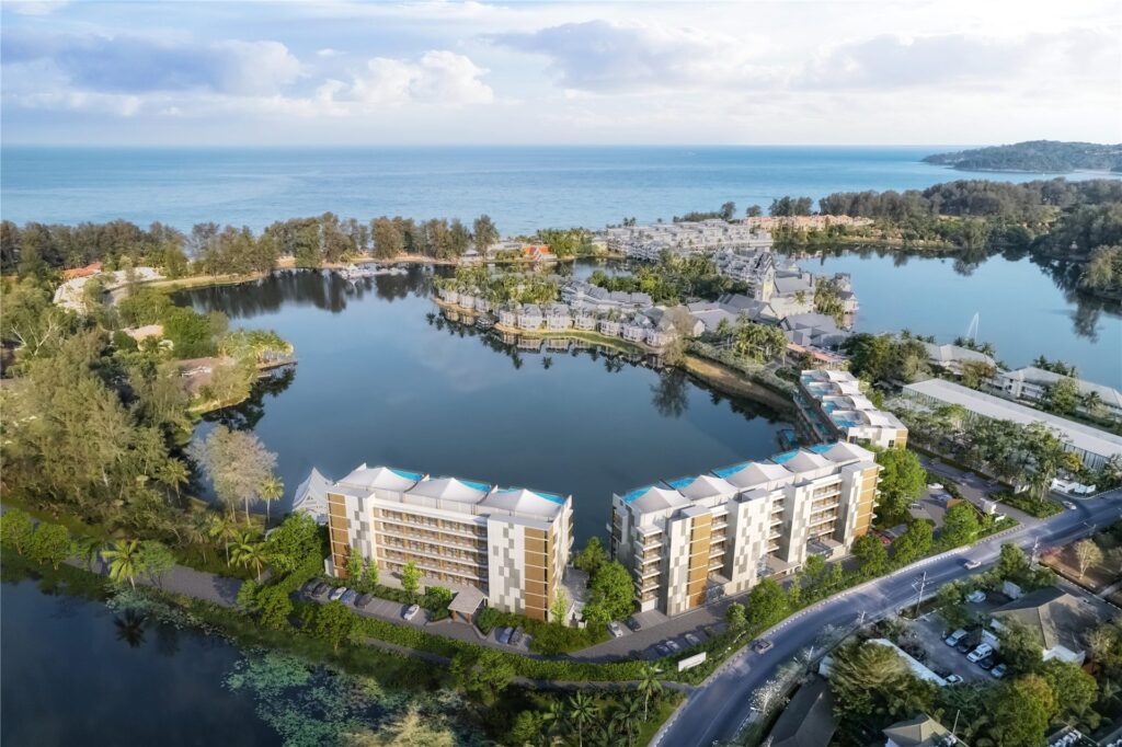 Angsana Oceanview Residences aerial daytime view