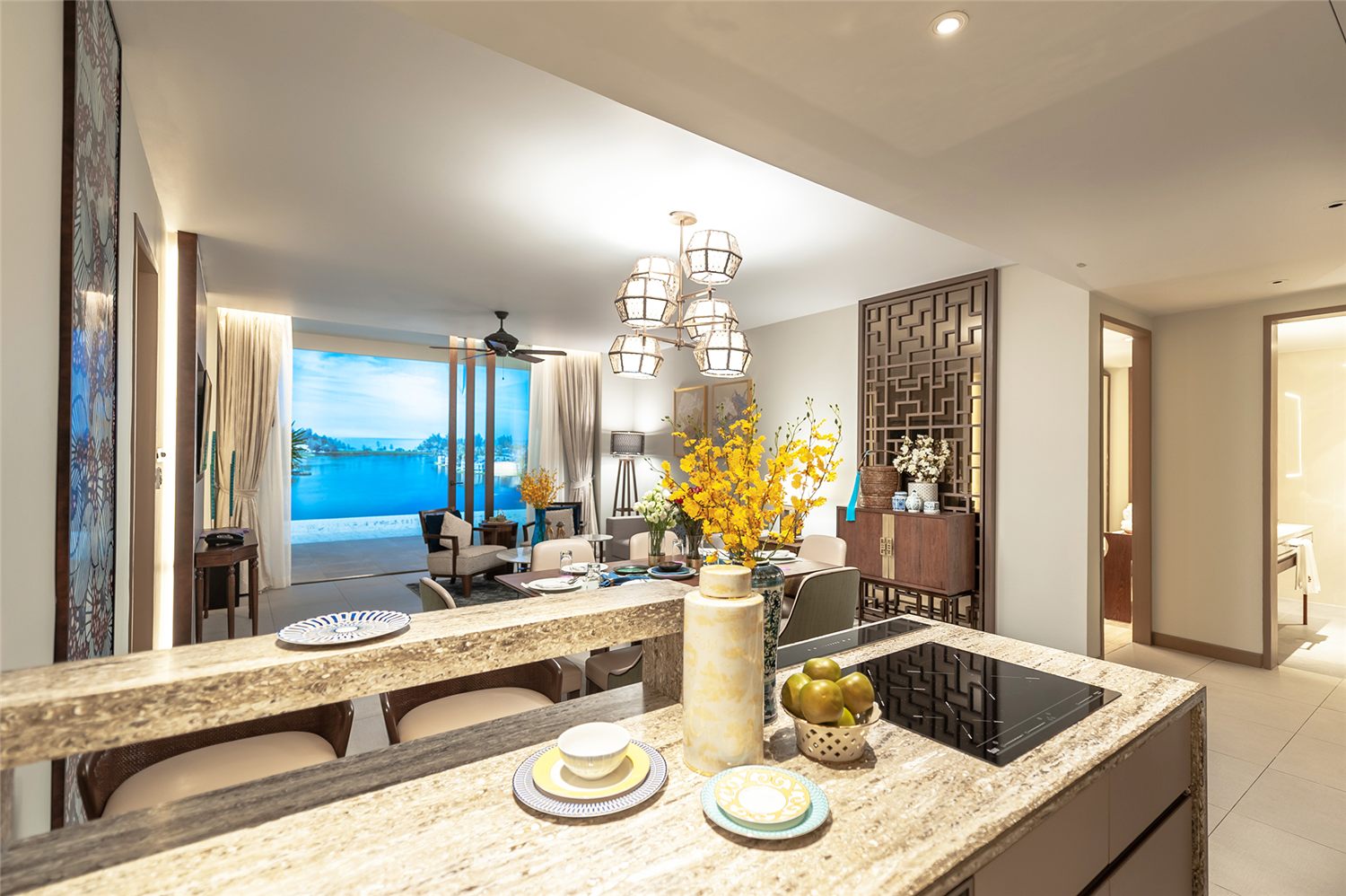 Real photograph of Angsana Oceanview showroom dining room