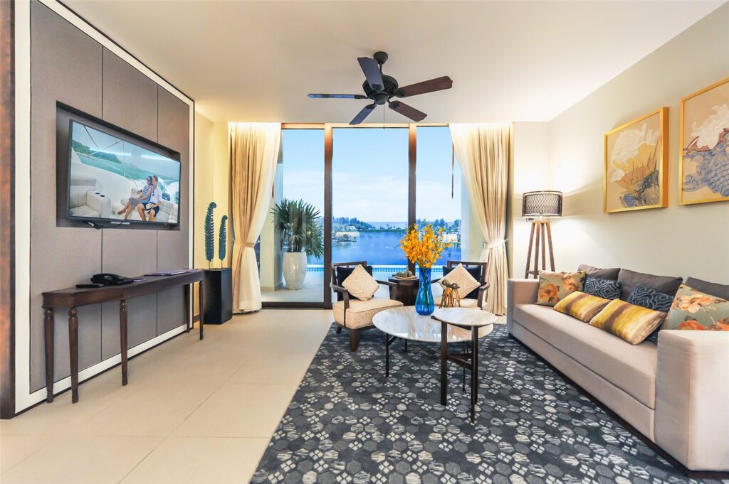 Real photograph of Angsana Oceanview showroom living room