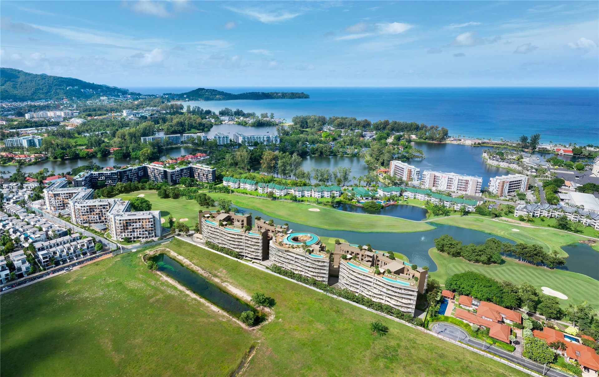 Angsana Golf Residences Topaz overlooking the golf course