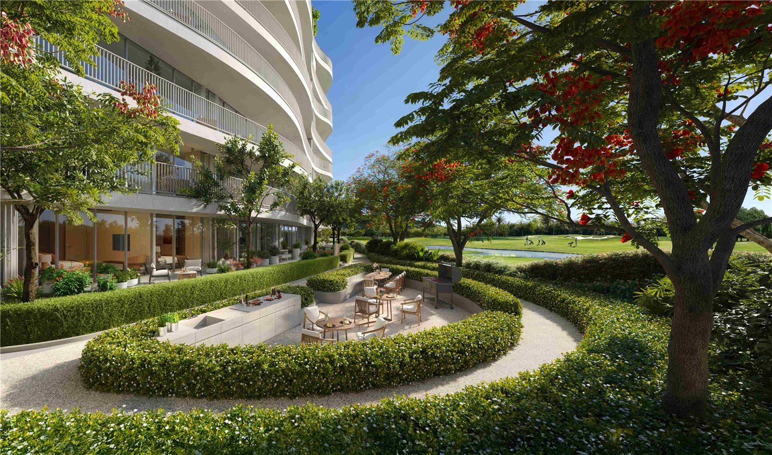Garden barbecue and social area