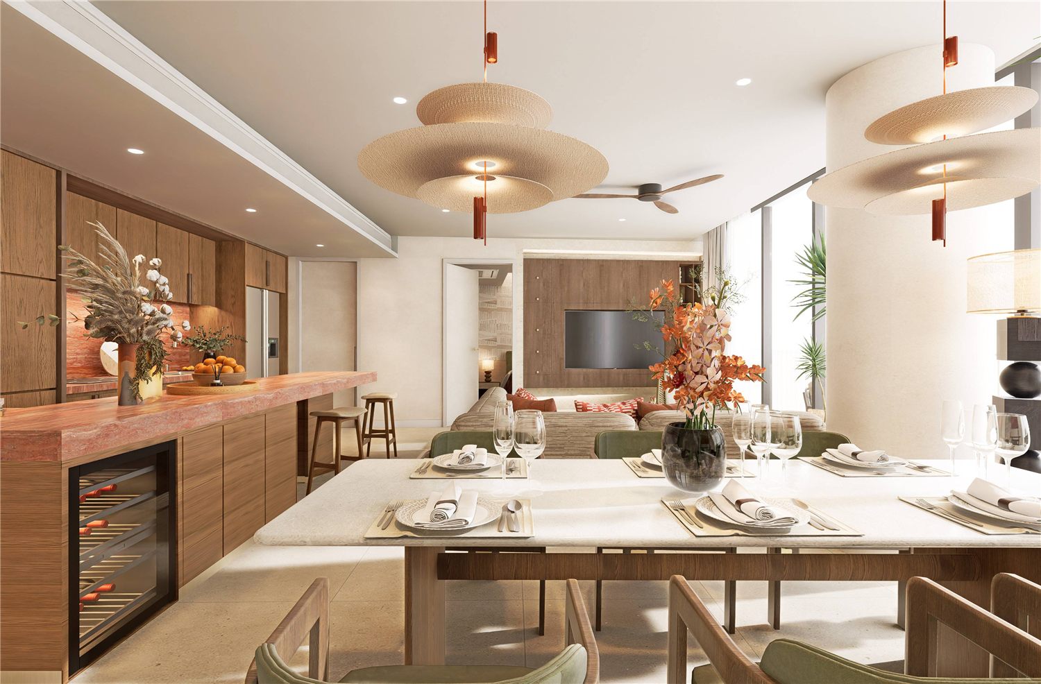 Modern residence interior at Angsana Topaz