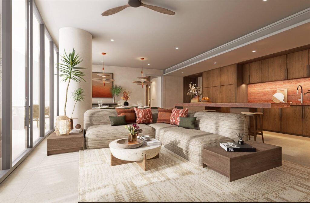 Interior of two-bedroom Topaz residence