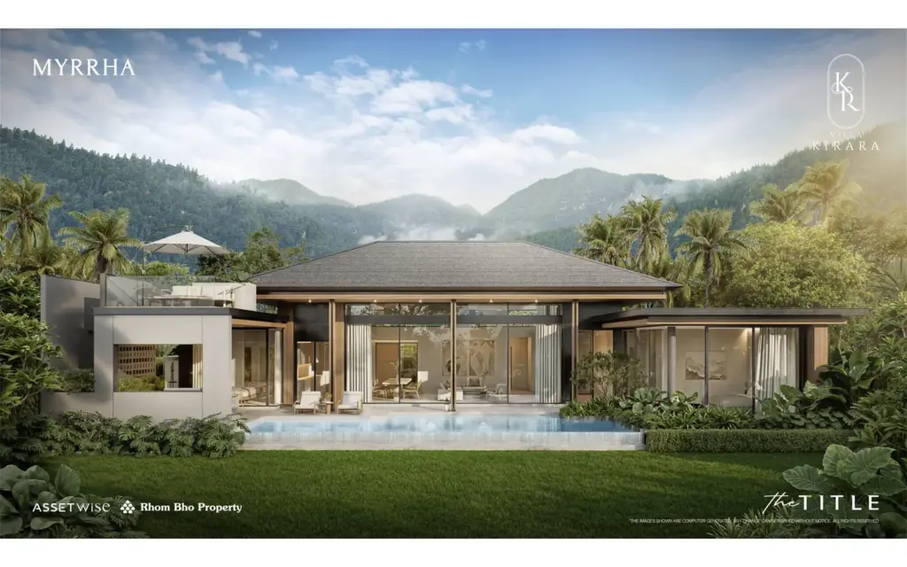 Villa Kirara Myrrha — exterior and private pool rendering