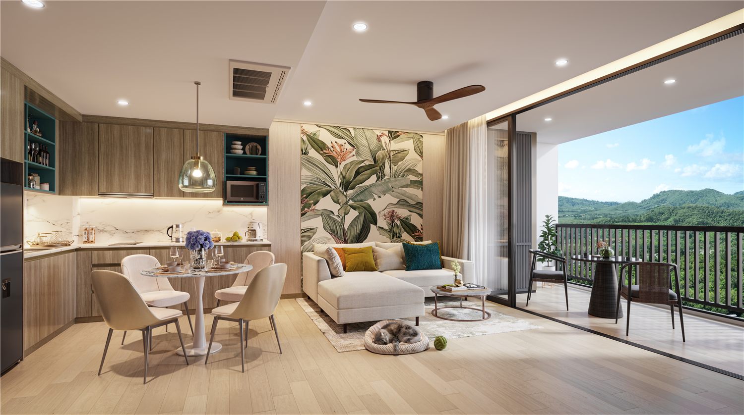 One-bedroom Elara interior