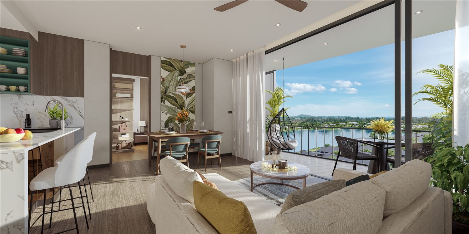 Two-bedroom Skypark Elara apartment interior