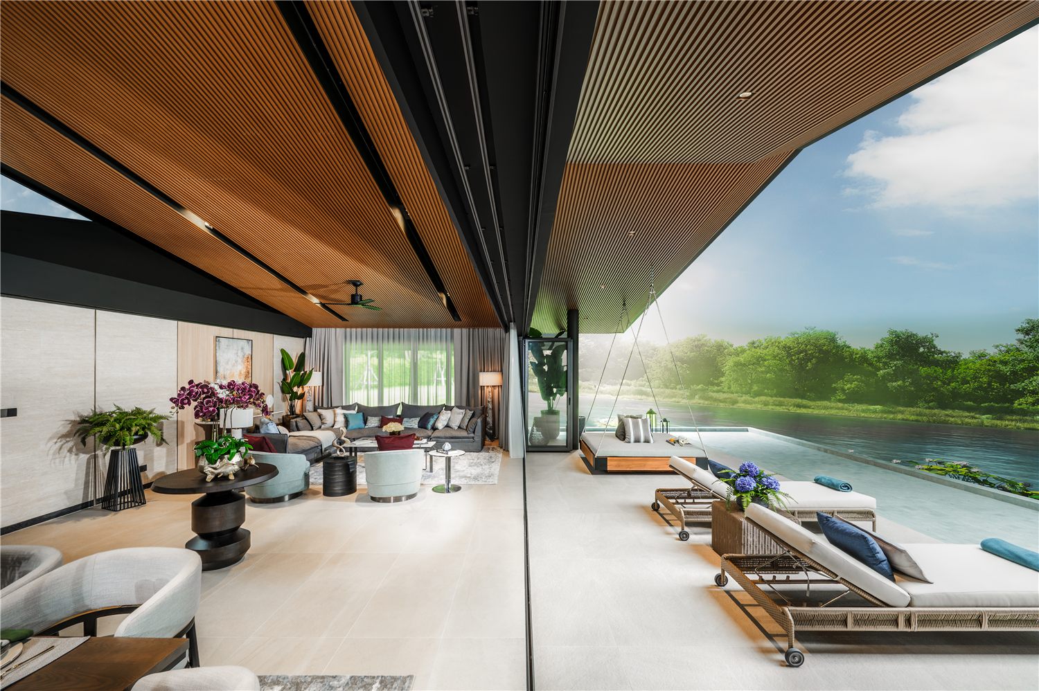 Lakelands Waterfront Villa interior detail