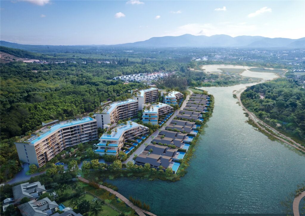 Lakelands Waterside residences by the lake