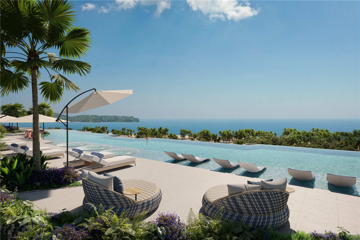 Laguna Reef rooftop garden and social area