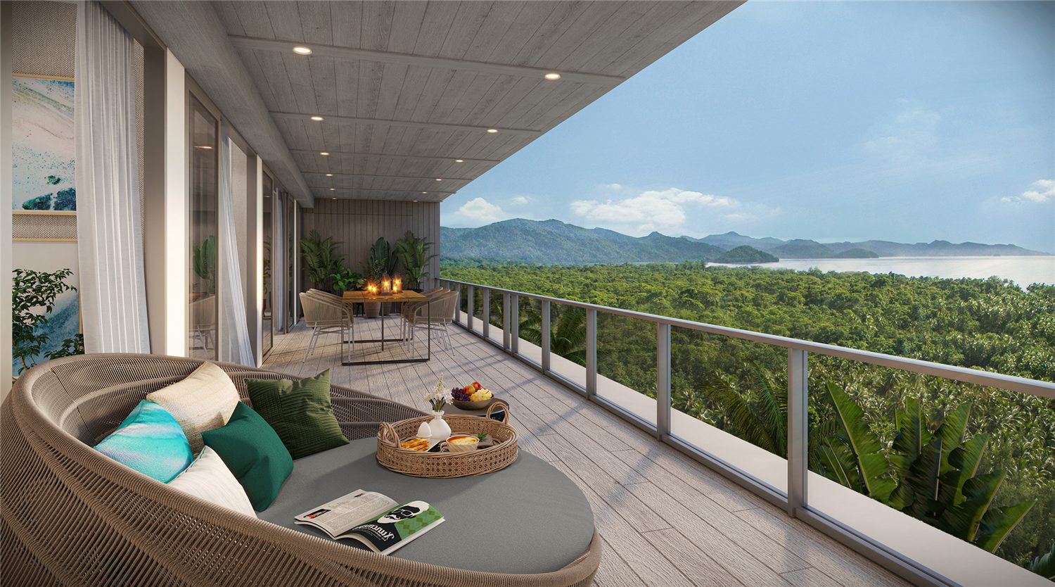 Three-bedroom lanai terrace