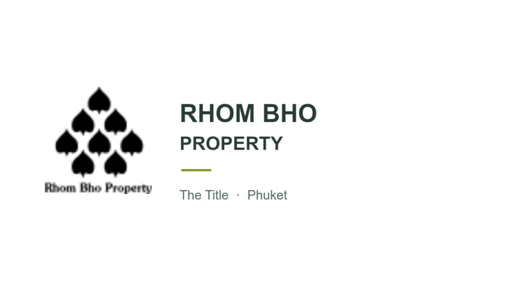 Official Rhom Bho Property logo — The Title developer