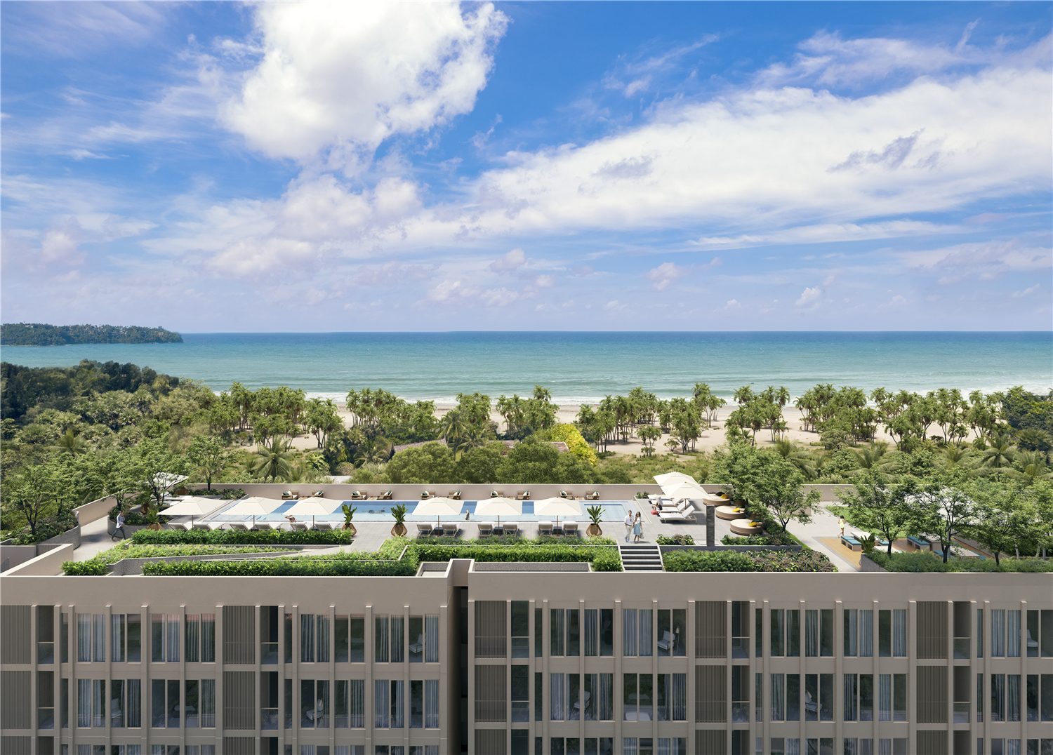 Low-rise Laguna Seashore residential blocks