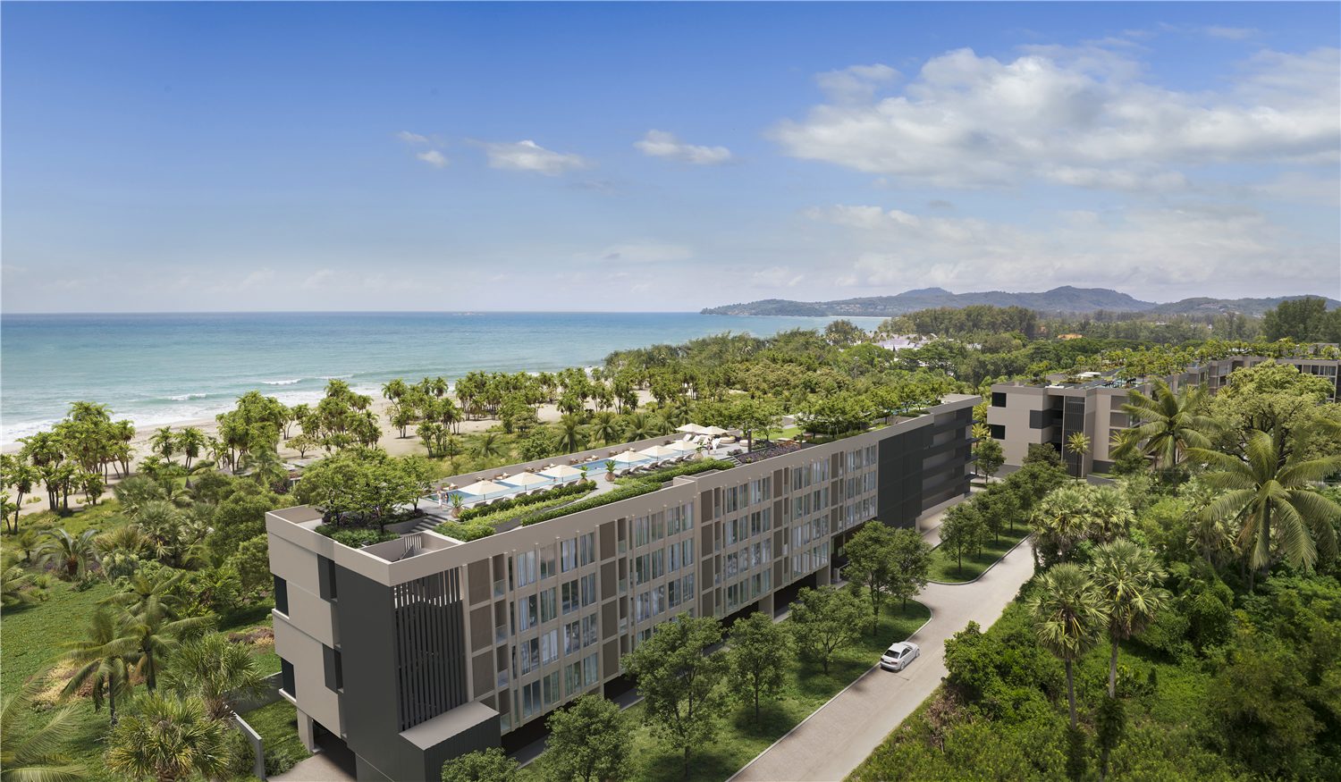 Seashore and neighbouring Laguna Phuket resort