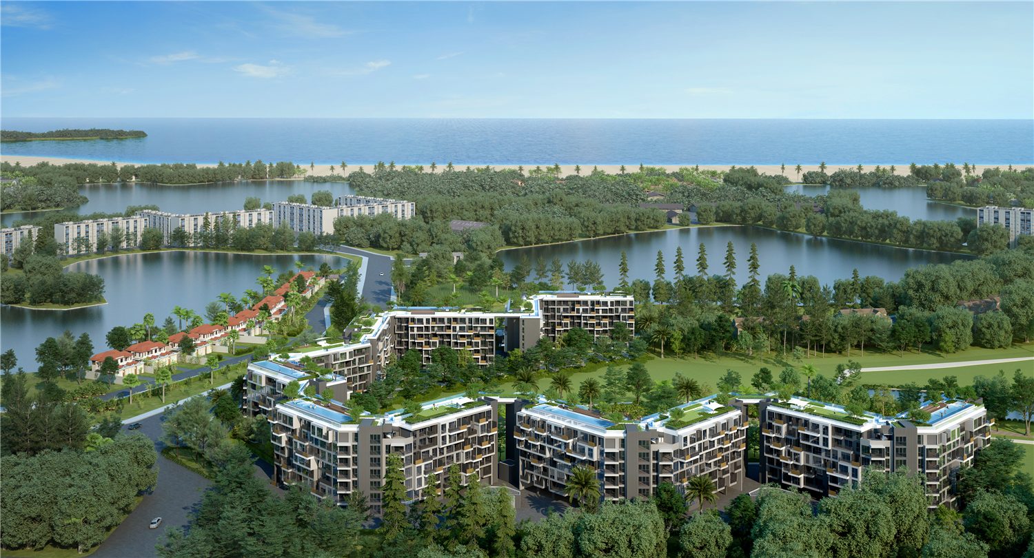 Skypark Celeste rooftop and green surroundings