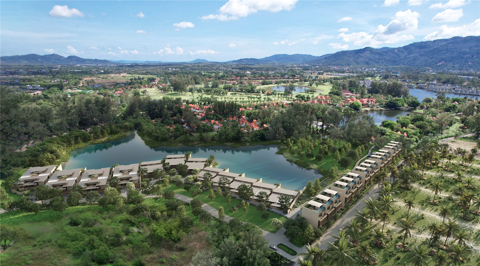 Yara villas beside a tranquil lagoon in Laguna Phuket